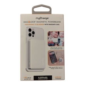 C4. MyCharge Maglock Magnetic Power Bank 6000mAh For iPhone 12 Or Recent Models